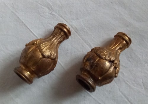 Ancienne paire embouts glands - ancienne,